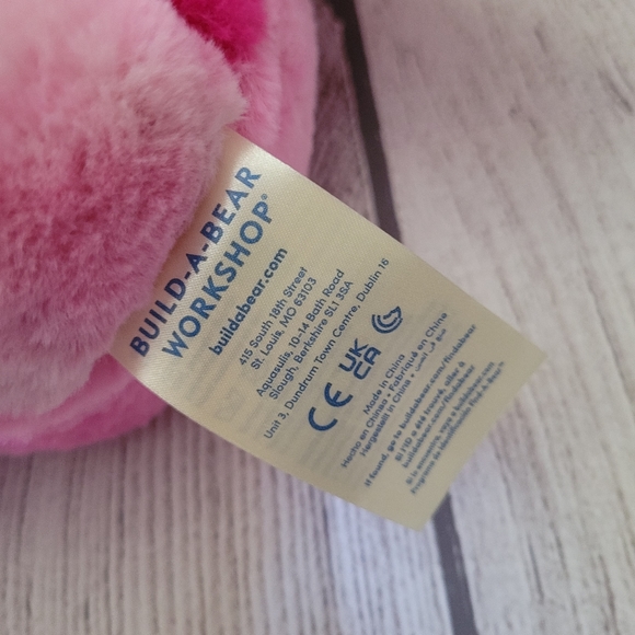 Build A Bear BAB TOADally Pink Tie Dye Spring 16" Frog HTF - Picture 7 of 7